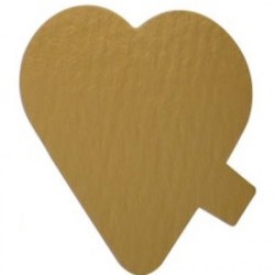 FORM CORAZON/PEST ORO 9 CM PQ/100 UD REF 10/COR