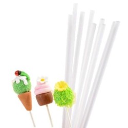 BASTONCITO PLASTICO BLANCO BL/24 UD REF 30845