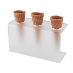 SOPORTE 3 CONOS PLAST 29,5x10x11,5 CM 1 UD REF FV 1129