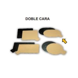 MINI SOPORTE ORO/NEGRO OVALADO 8,5x6 CM PQ/300 UD