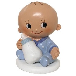 MUÑECOS BAUTIZO NIÑO BIBERON 6,5 CM 1 UD REF 1313