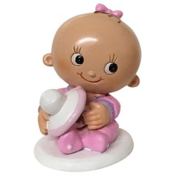 MUÑECOS BAUTIZO NIÑA CHUPETE 6,5 CM 1 UD REF 1314