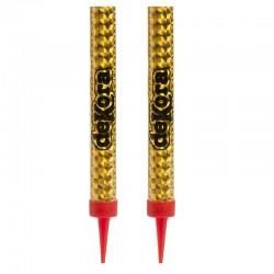 VELAS BENGALAS DORADAS 12 CM C/10 UD REF 345015