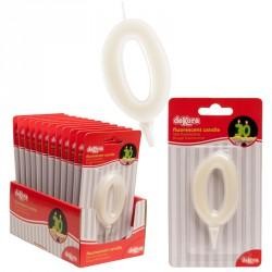 VELA FLUORESCENTE 6 CM Nº 0 C/12 UD REF 345276