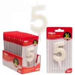 VELA FLUORESCENTE 6 CM Nº 5 C/12 UD REF 345271