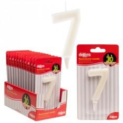 VELA FLUORESCENTE 6 CM Nº 7 C/12 UD REF 345273