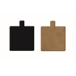 MINI DISCO ORO/NEGRO CUADRADO 8X8 CM 200 UD REF 15562