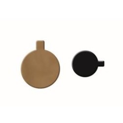 MINI DISCO ORO/NEGRO REDONDO 9 CM 200 UD REF 15556