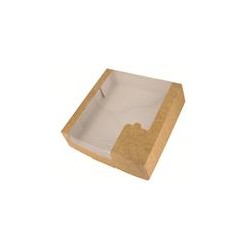 CAJA KRAFT CON VENTANA 24x24x10 PQ/25 UD REF NATURAL