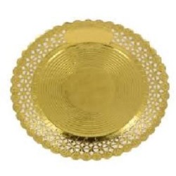 PLATO BLONDA ORO 23 CM C/100 UD REF 23