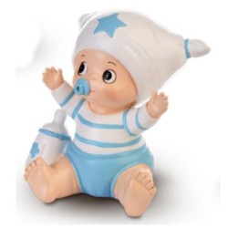 MUÑECOS BAUTIZO BIMBO CON BIBERON 1 UD REF 26949C