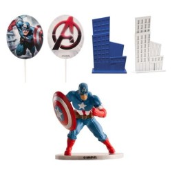 KIT CAPITAN AMERICA PVC 1 UD REF 6/350092