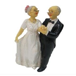 MUÑECOS NOVIOS 50 ANIVERS. 12 CM 1 UD REF 4/7778000031