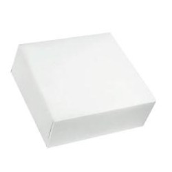 CAJA BLANCA CUADRADA CON TAPA 26X26X10 PQ/50 UD