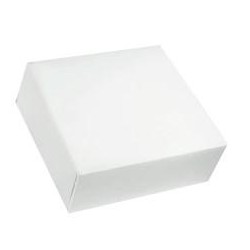 CAJA BLANCA CUADRADA CON TAPA 16X16X8 PQ/50 UD