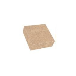 CAJA CUADRADA CON TAPA KRAFT 20X20X8 PQ/50 UD