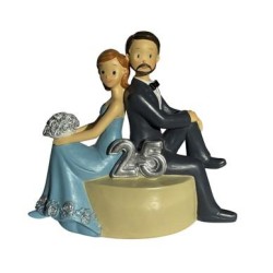 MUÑECOS NOVIOS I LOVE 25 ANIV 1 UD REF 2182