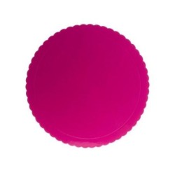 PLATO REDONDO FUCSIA 30 CM PQ/25 UD REF 4/C119