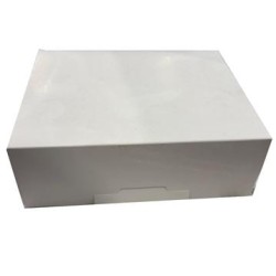 CAJA BLANCA CUADRADA CON TAPA 28x28x8 PQ/50 UD